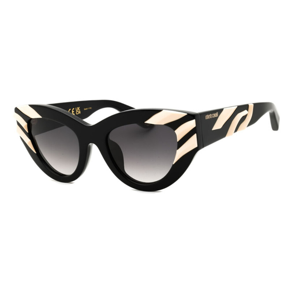 NEW Roberto Cavalli SRC009V 700Y Shiny Black Sunglasses Authentic